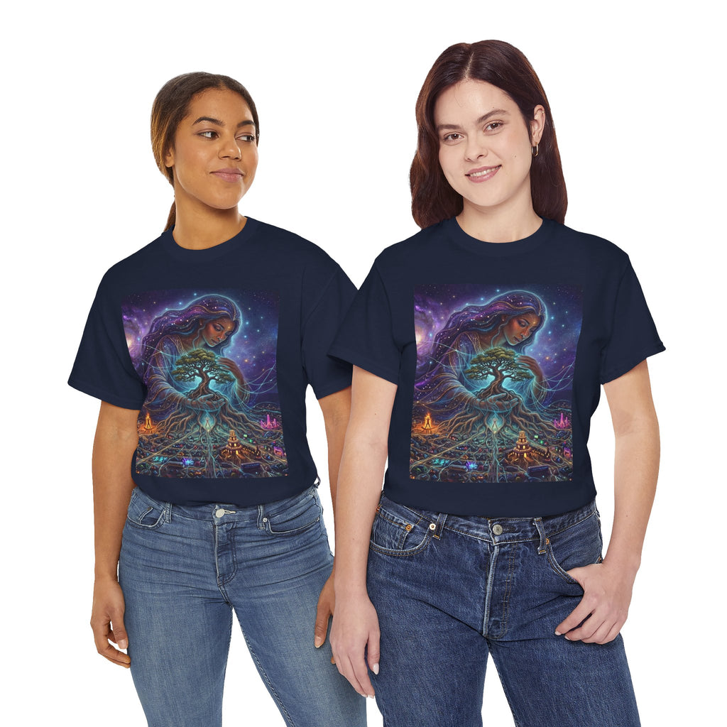 Mother Earth Tree of Life T-Shirt | Spiritual Cosmic Goddess Tee