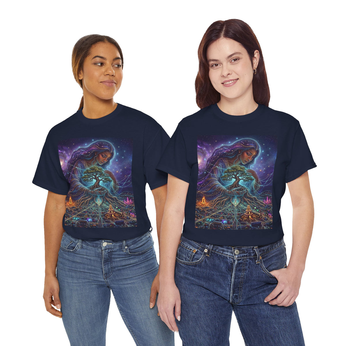 Mother Earth Tree of Life T-Shirt | Spiritual Cosmic Goddess Tee