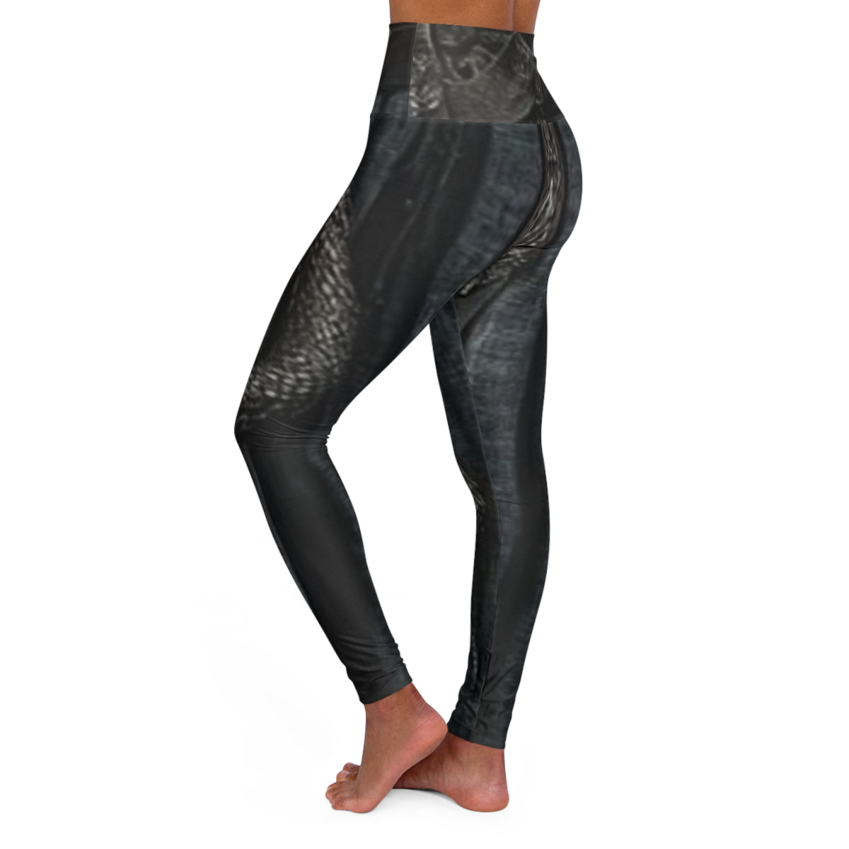Black Snake Skin Print Leggings | High Waisted Yoga Leggings, Burning Man Festival leggings, Halloween, Concert gear, Deadhead