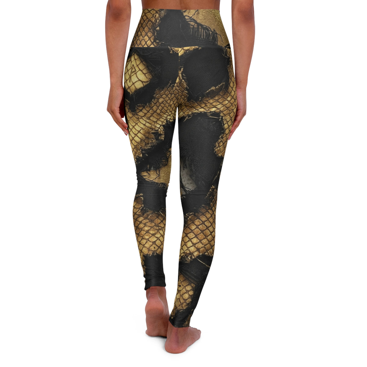 Fishnet Ripped Pattern Leggings, Burning man, halloween, festival wear, concert apparel, EDC,AOP