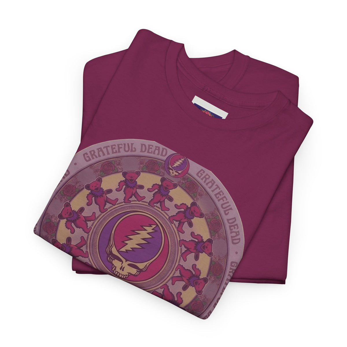 Grateful Dead Steal Your Face Mandala Tee | Psychedelic Band Shirt