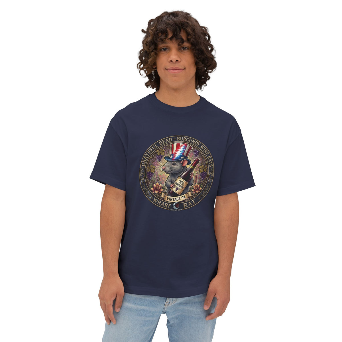 Wharf rat  with Uncle Sam Hat T-Shirt | Vintage Americana Tee