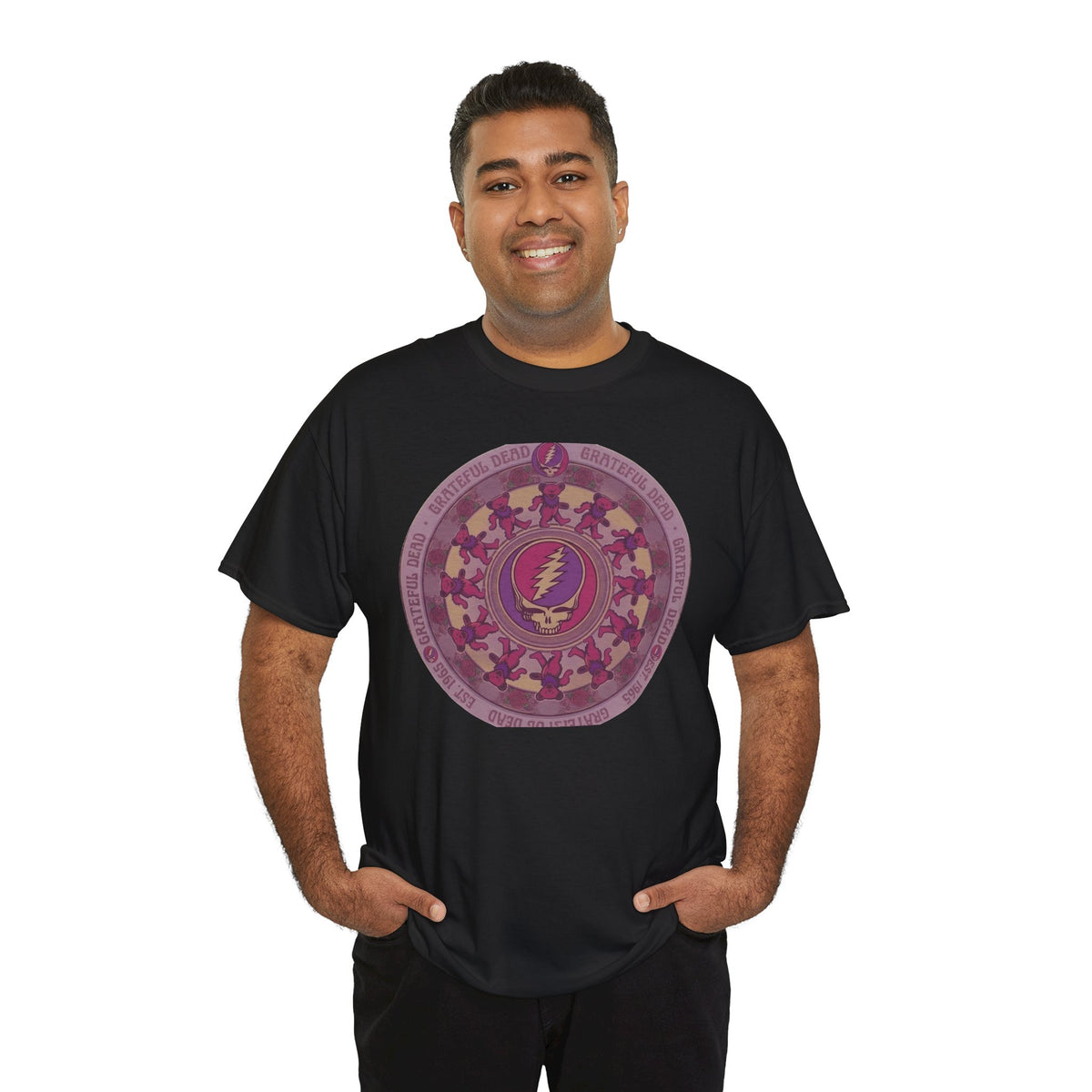 Grateful Dead Steal Your Face Mandala Tee | Psychedelic Band Shirt