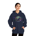 Mystic Raven Illustration Hoodie | Celestial Orb, Night Sky