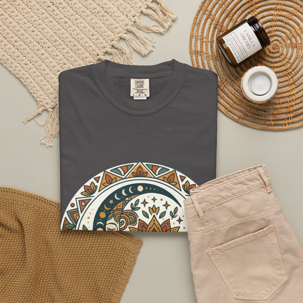 Progress Not Perfection T-shirt | Boho Lotus Mandala