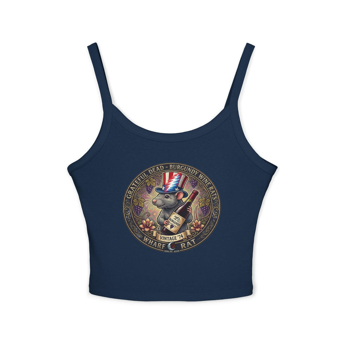 Wharf Rat Coin Art Tank Top | Vintage USA Uncle Sam Rat Design
