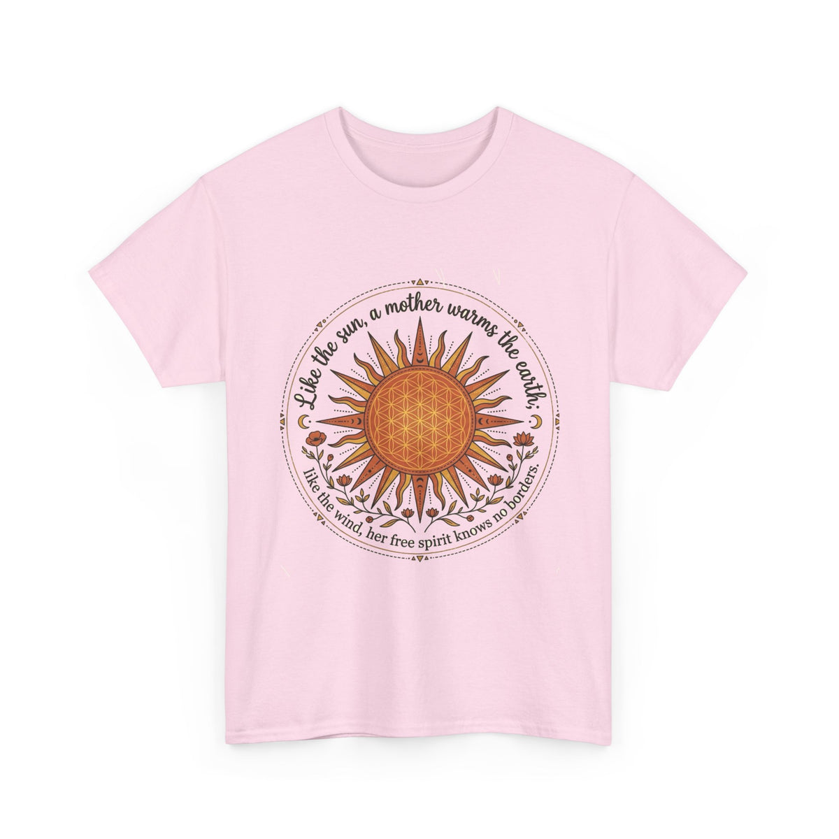 Sunflower Mandala Tee | Sunburst Floral Graphic Shirt