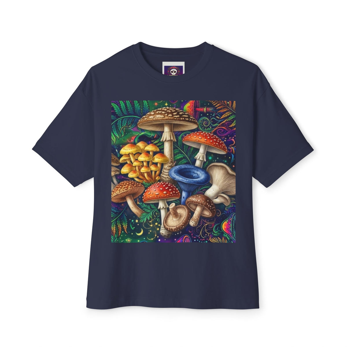 Psychedelic Mushroom Illustration Tee | Colorful Fungi Graphic Shirt