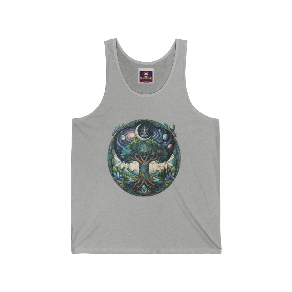 Moonlit Tree of Life Tank | Celestial Nature Mandala Tank