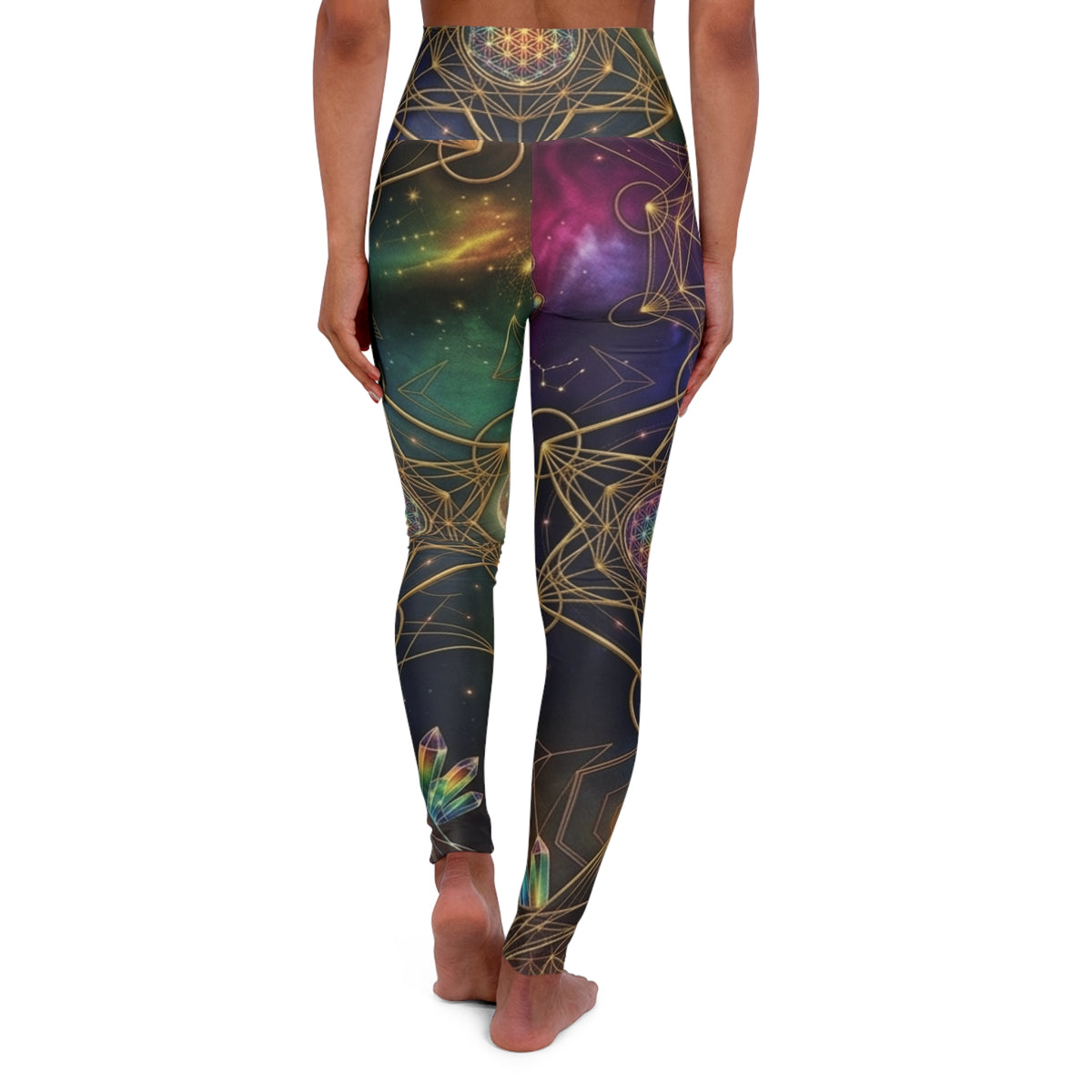 Sacred Geometry Galaxy Leggings | Yoga Leggings