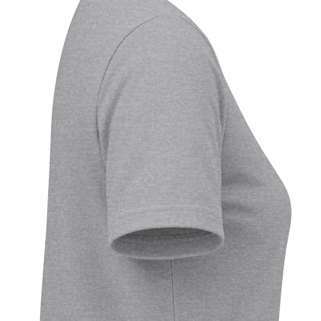 Minimal Grey Crewneck Tee | Plain Basic Women's T-Shirt, Soft Heather