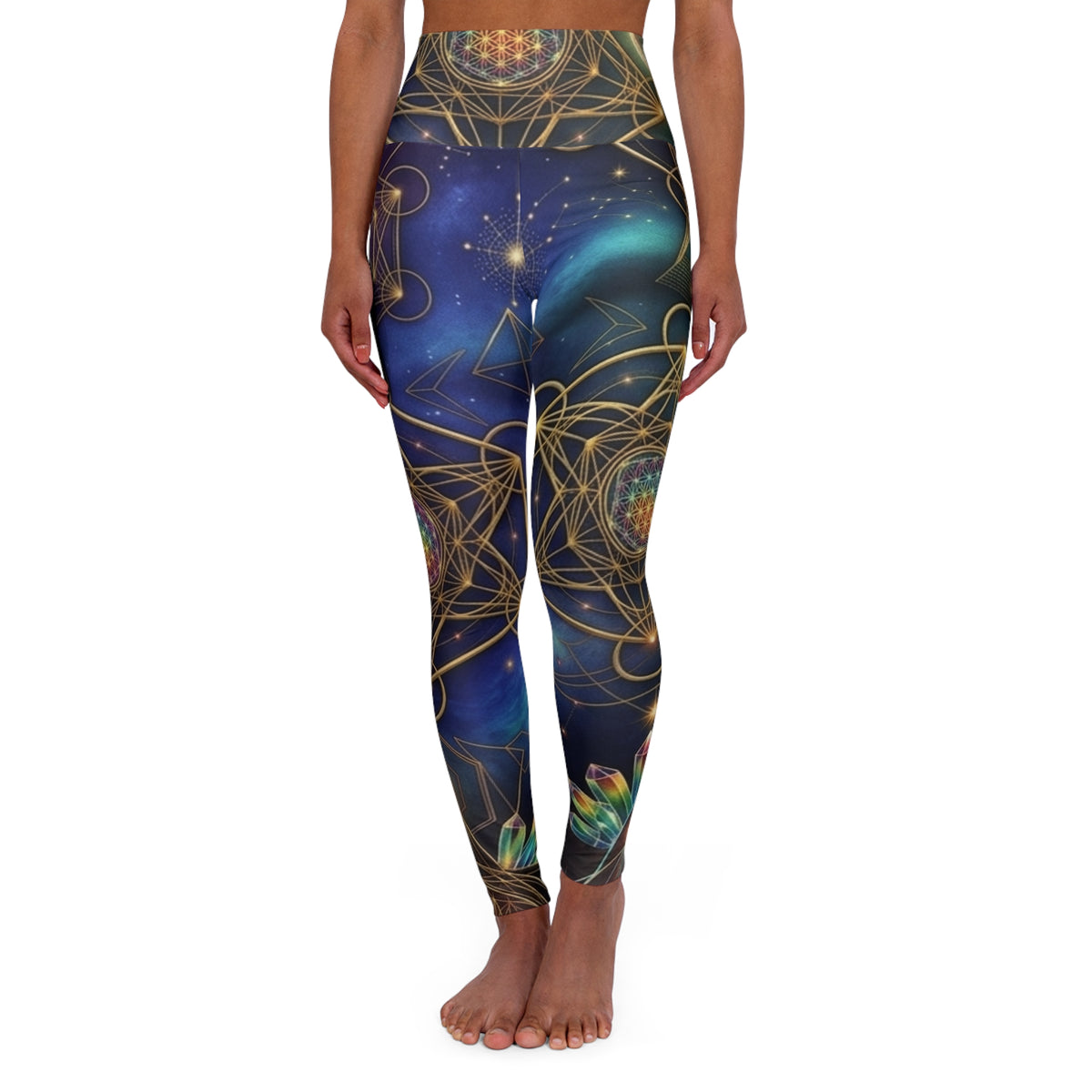 Sacred Geometry Galaxy Leggings | Yoga Leggings