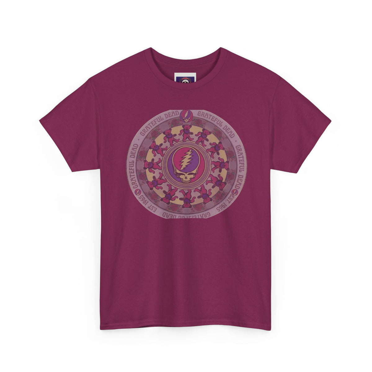 Grateful Dead Steal Your Face Mandala Tee | Psychedelic Band Shirt