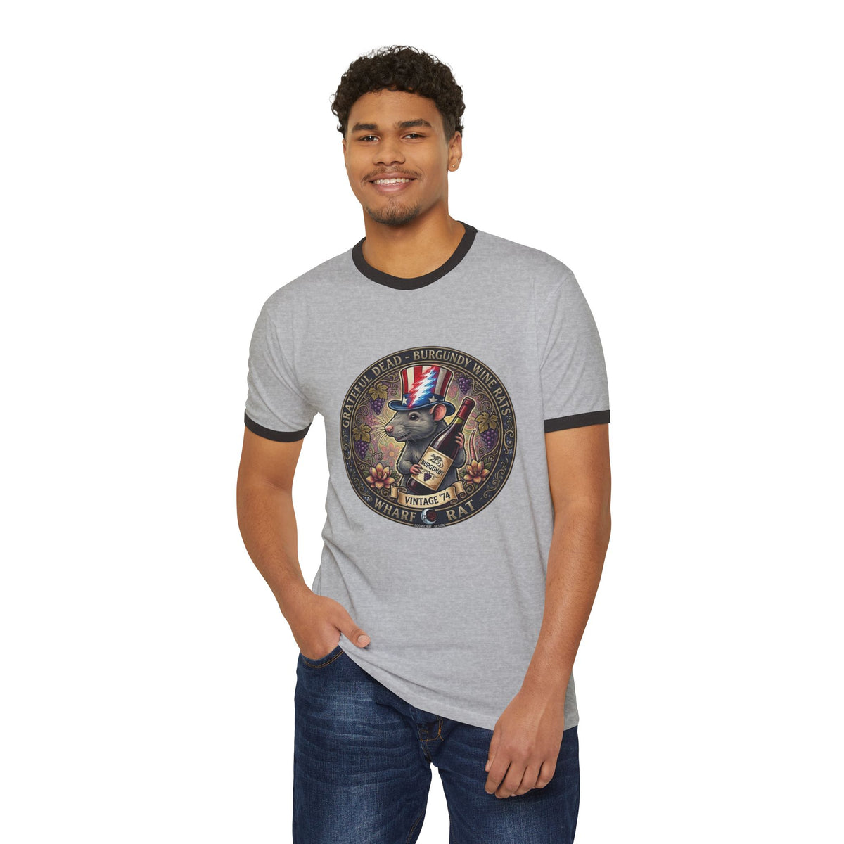 What’s Rat Deadhead Emblem Ringer T-Shirt