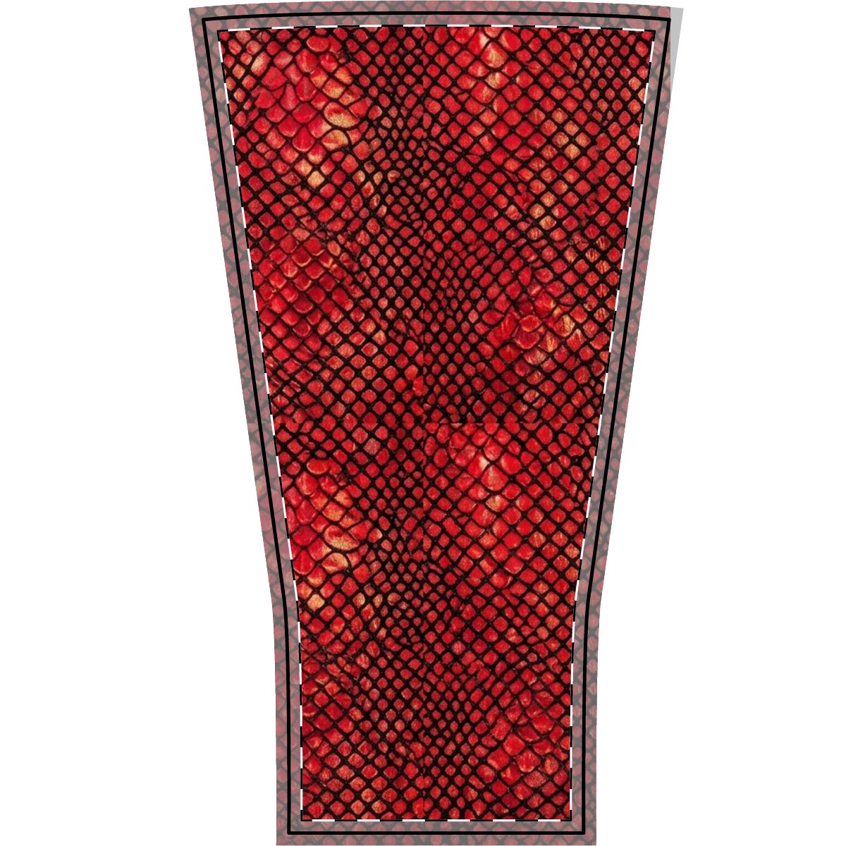 Red Floral Snake Skin Arm Sleeve | Floral Scale Sleeve, Burning man Apparel, Halloween Costume, Festival , raver