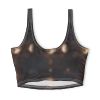 Celestial Moon Phases Crop Top Sports Bra | Mystic Geometric Night Sky