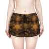 Golden Mandala Pattern Shorts | Abstract Boho Kaleidoscope