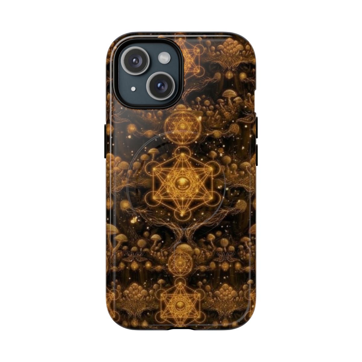 Golden Sacred Geometry Phone Case | Tough Magnetic Case