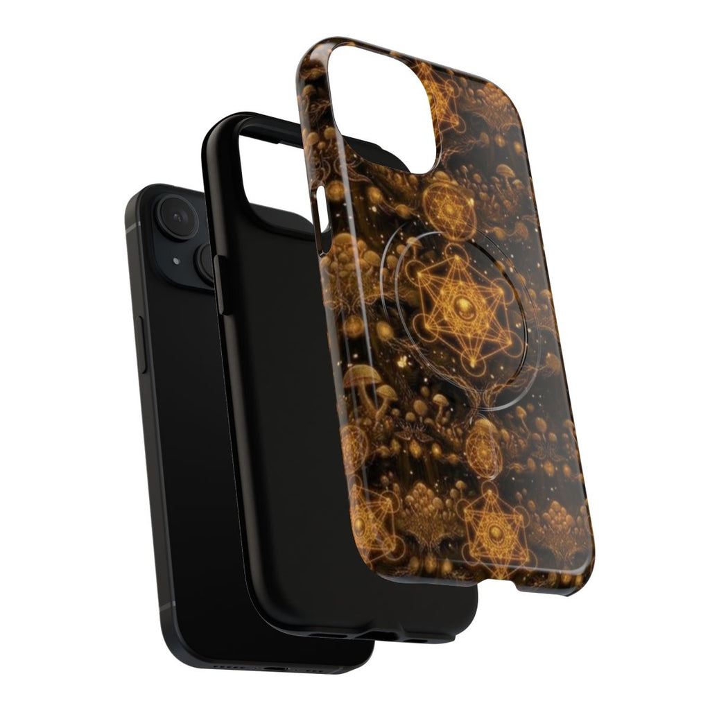 Golden Sacred Geometry Phone Case | Tough Magnetic Case