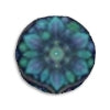 Floral Mandala Metatron's Cube Tufted Floor Pillow