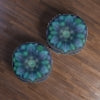 Floral Mandala Metatron's Cube Tufted Floor Pillow