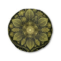 Golden Sacred Geometry Mandala Tufted Floor Pillow