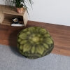 Golden Sacred Geometry Mandala Tufted Floor Pillow