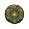 Golden Sacred Geometry Mandala Tufted Floor Pillow