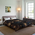 Moon Phases Sacred Geometry Comforter | Celestial Boho Bedding