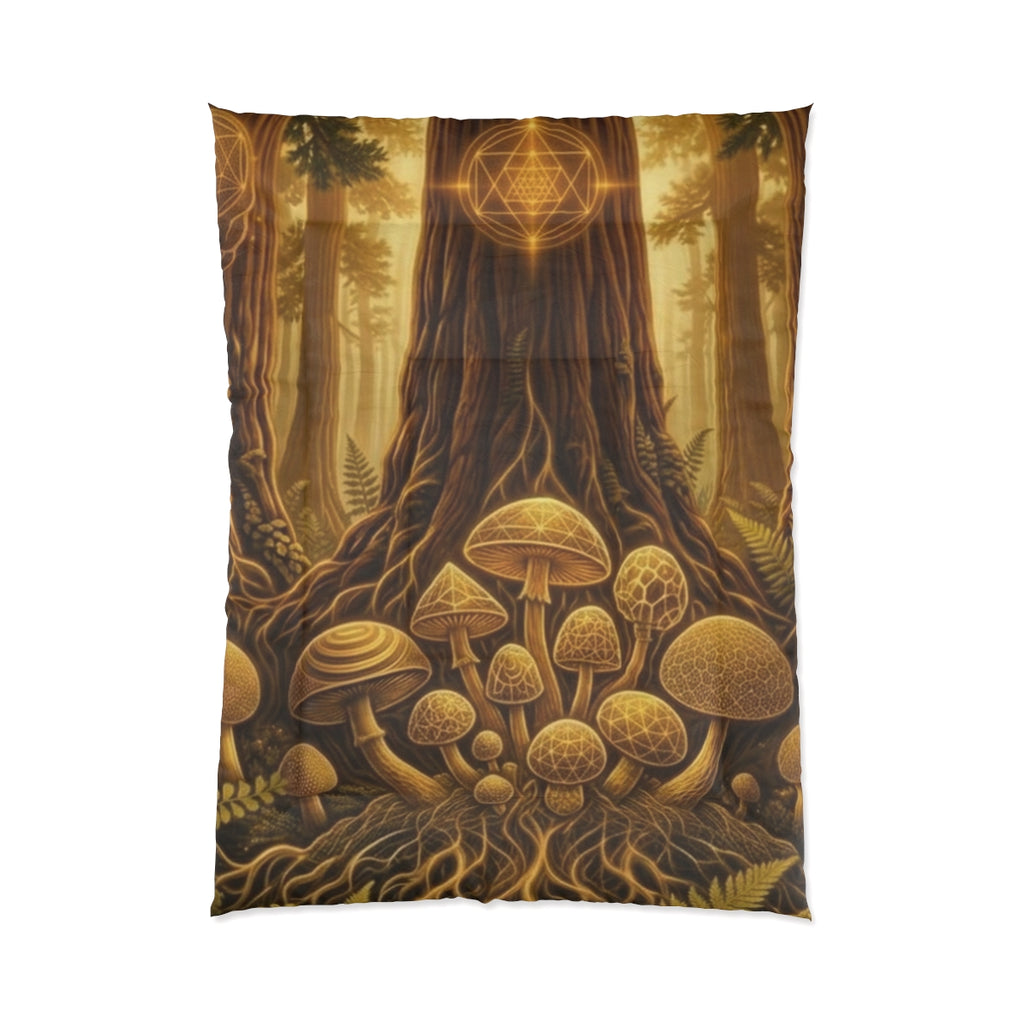 Mushroom Forest Comforter | Mystical Tree Roots Woodland Bedding