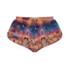 Burning Man Playa Festival Skyline Shorts | Colorful Carnival Night AOP Printed Shorts