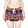 Burning Man Playa Festival Skyline Shorts | Colorful Carnival Night AOP Printed Shorts