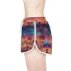 Burning Man Playa Festival Skyline Shorts | Colorful Carnival Night AOP Printed Shorts