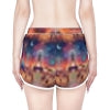 Burning Man Playa Festival Skyline Shorts | Colorful Carnival Night AOP Printed Shorts