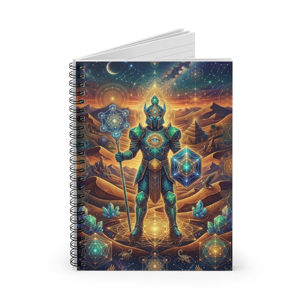 Mystic Cosmic Knight Spiral Notebook | Ruled