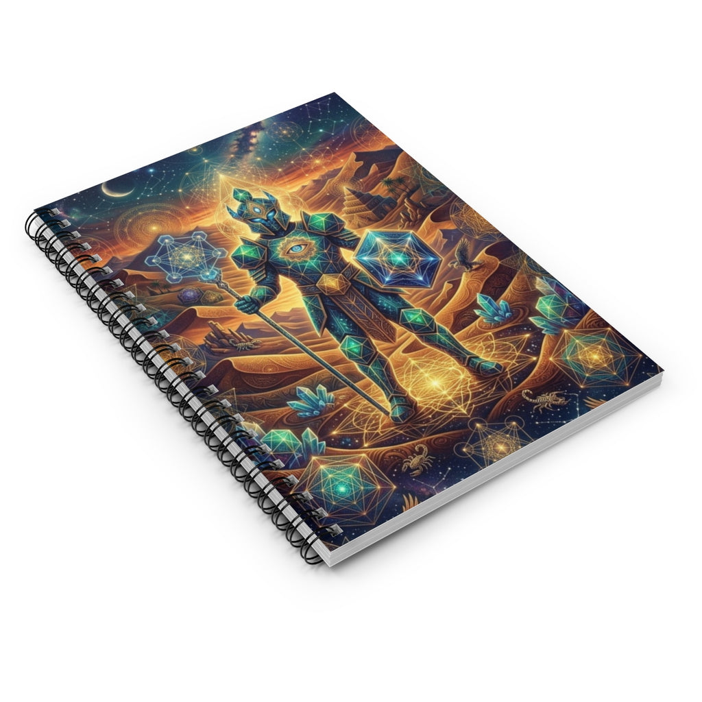 Mystic Cosmic Knight Spiral Notebook | Ruled