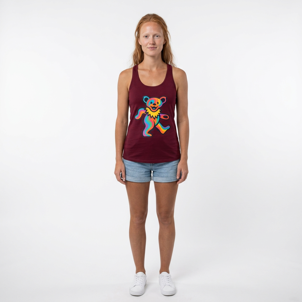 Rainbow Bear Women's Ideal Racerback Tank