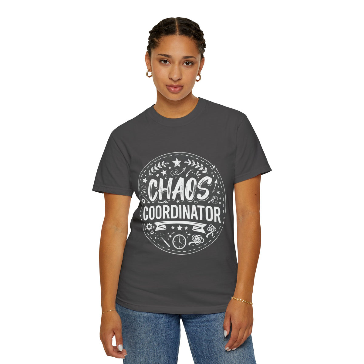Chaos Coordinator T-shirt | Graphic Typography Tee, Crewneck