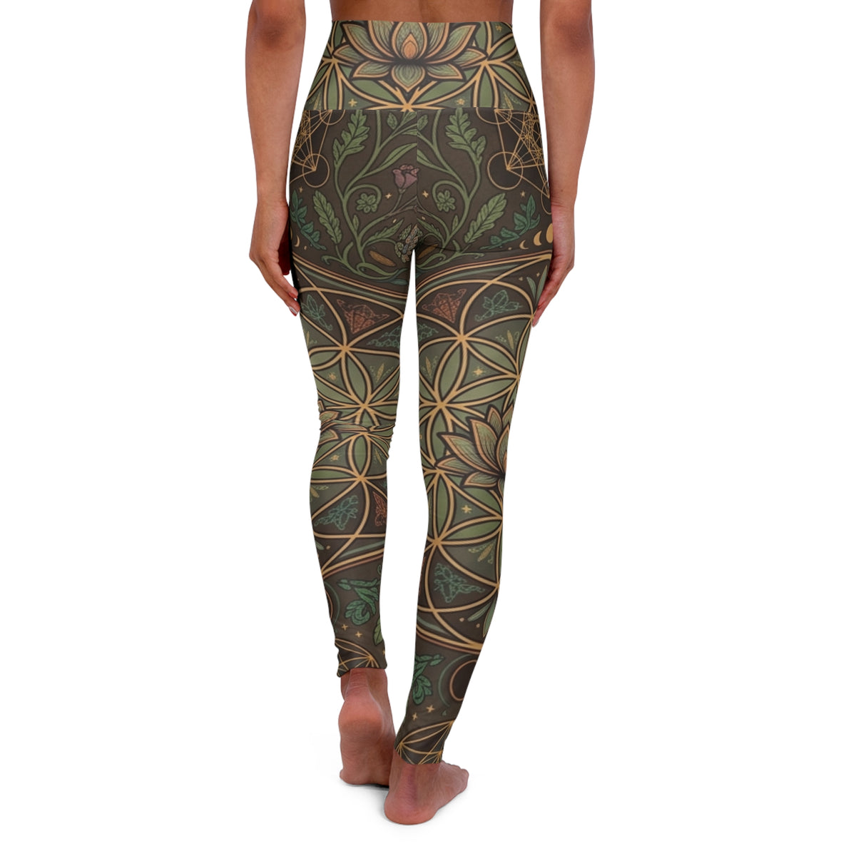 Floral Geometric Mandala Leggings