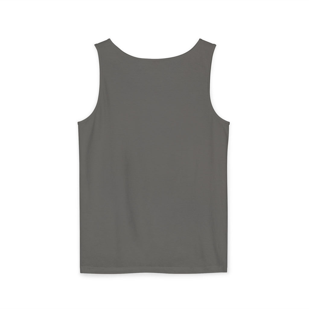 Mystical Moonlit Forest Tree Tank Top | Crescent Moon, Geometric Flower of Life