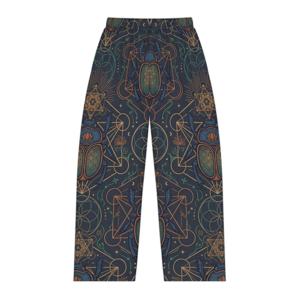 Art Nouveau Scarab Pattern Pajama Pants | All-Over Print