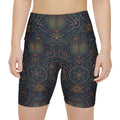 Geometric Scarab Pattern Shorts | Mystic Symmetry Workout Shorts