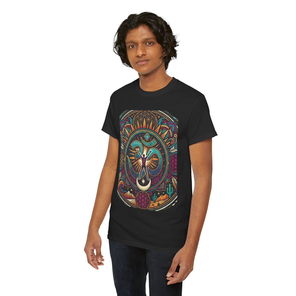 Stained Glass Dove T-Shirt | Spiritual Bird Mandala Tee