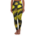 Yellow Black Snake Skin Leggings high waisted yoga leggings | reptile print, Halloween, Burning man, Festival, Deadhead, Concert goer