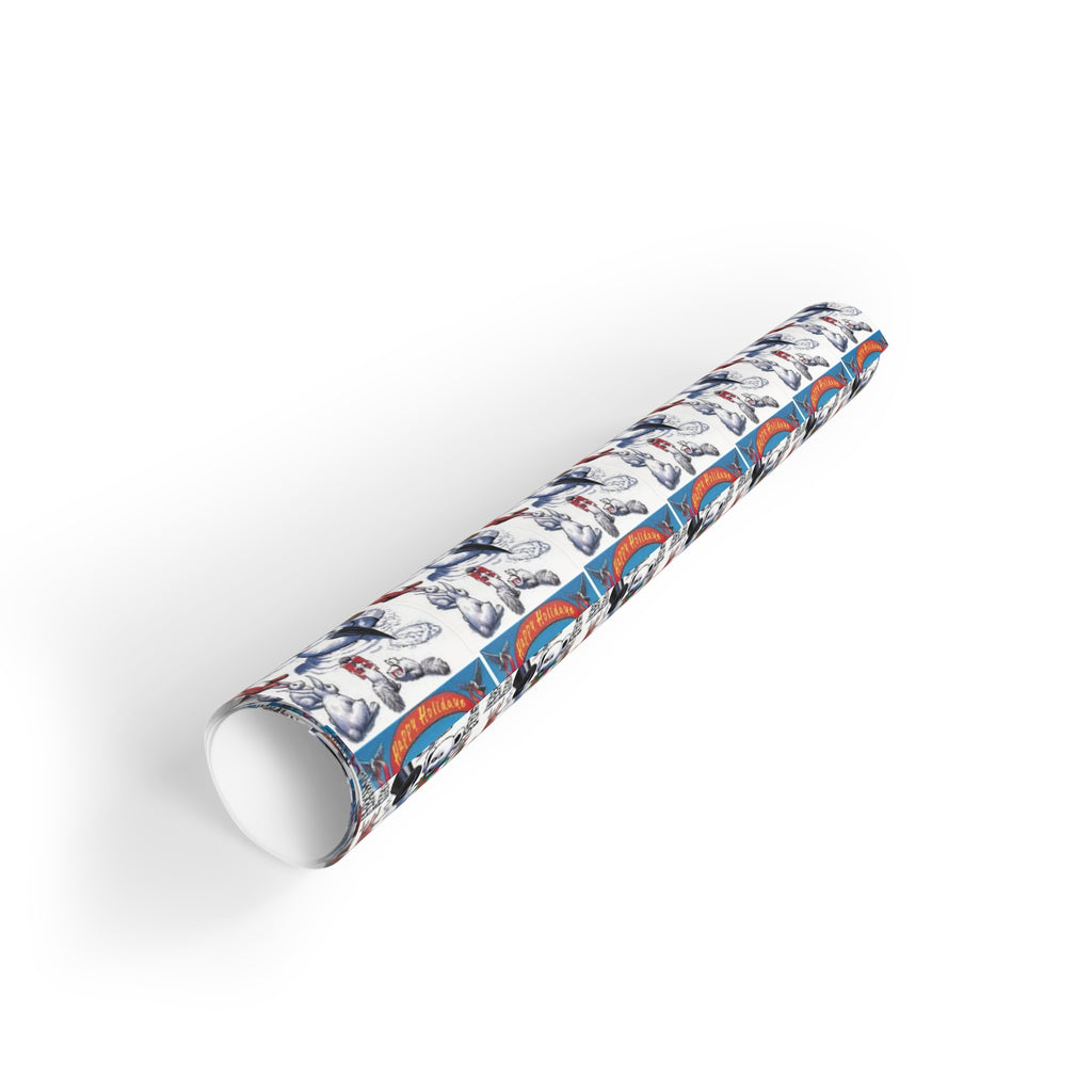 Grateful dead snow bear Christmas Gift Wrapping Paper Rolls, 1pc