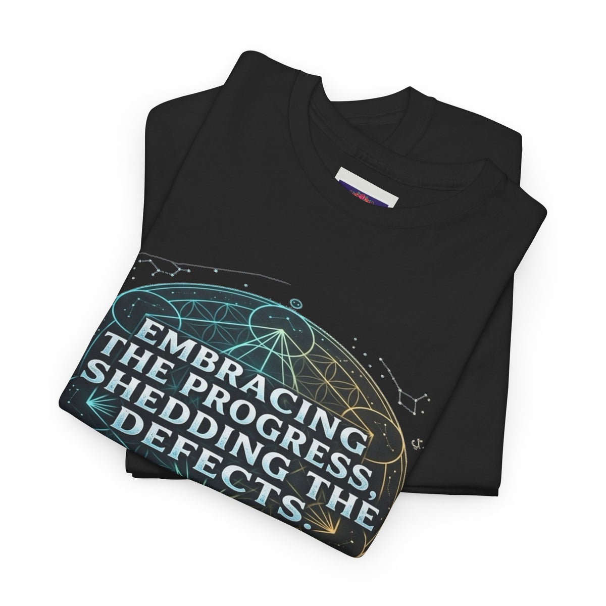 Embracing the Progress Shedding the Defects Sacred Geometry Recovery Shirt, Spiritual Awakening  NA AA Gift Apparel