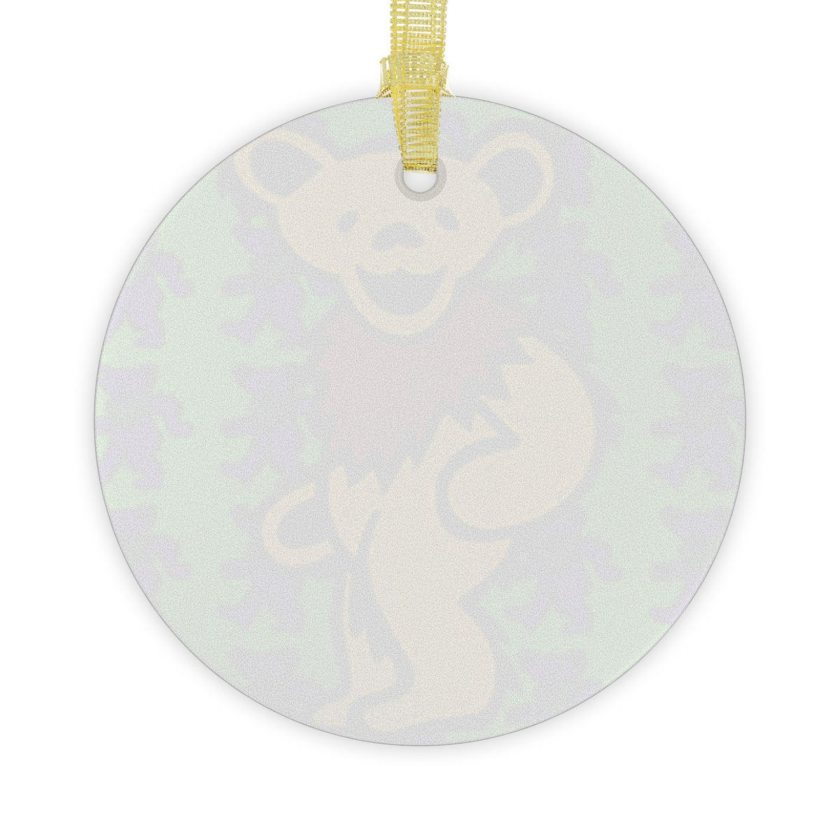 Grateful, dead bear, blotter, Glass Ornaments