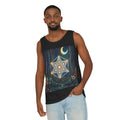 Sacred Geometry Star Metatron Design Tank Top | Moonlit Forest Pattern