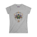 Minimal Grey Crewneck Tee | Plain Basic Women's T-Shirt, Soft Heather
