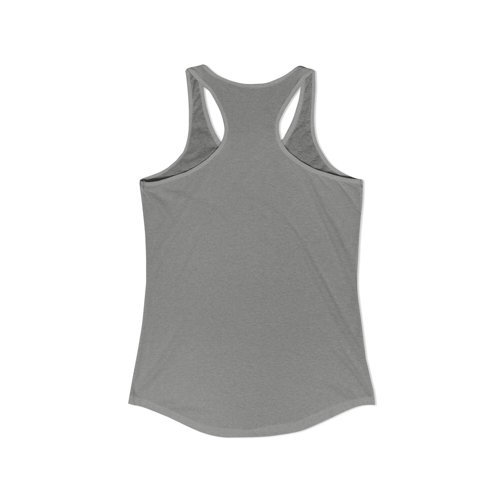 Women's Ideal Racerback Tank, cosmic mandala burning man hippie style